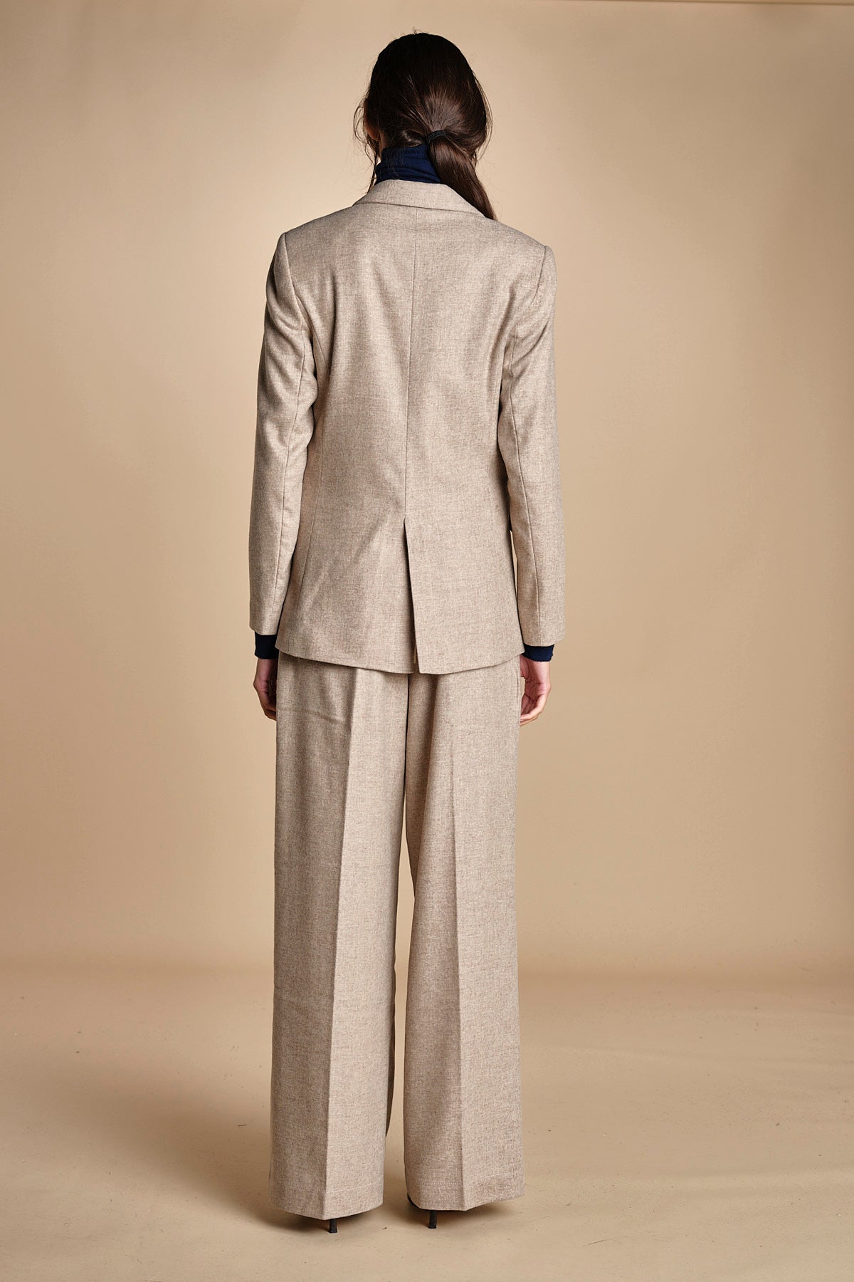 doppiopetto flanella di lana ZINA BEIGE true avenue 