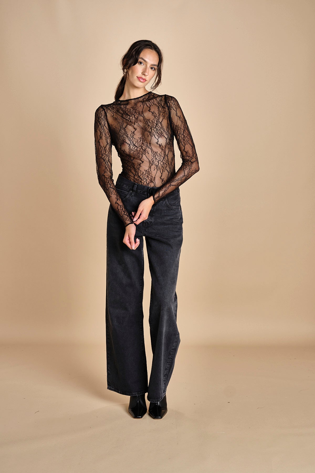 body in pizzo ELECTRIC BLACK undress code 
