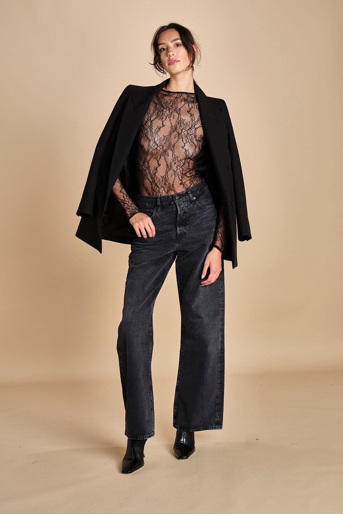 body in pizzo ELECTRIC BLACK undress code 