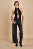body senza maniche con tulle centrale