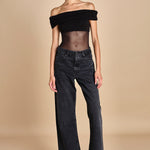 body in jersey senza spalline LIBRA BLACK undress code 