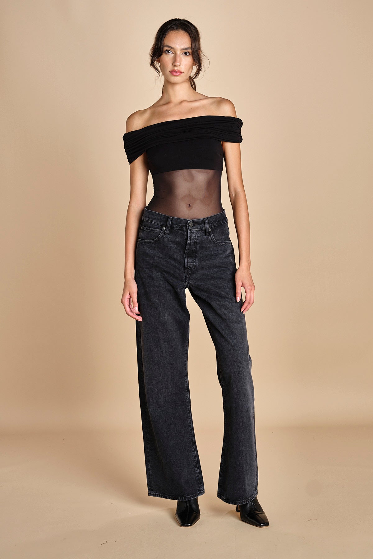 body in jersey senza spalline LIBRA BLACK undress code 