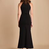 abito lungo con scollo americana MY TYPE BLACK undress code 