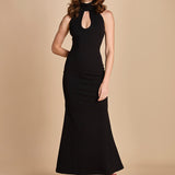 abito lungo con scollo americana MY TYPE BLACK undress code 