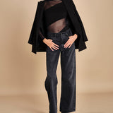 body manica lunga con banda obliqua STARSTRUCK BLACK undress code 