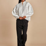 camicia con bottoncini e nervature DAHLIA 2HVA27-V09771 BLANC vanessa bruno 