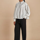 camicia con bottoncini e nervature DAHLIA 2HVA27-V09771 BLANC vanessa bruno 