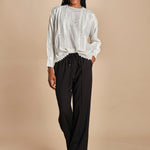 camicia con nervature e ricami FLORITA 2HVA27-V09831 BLANC vanessa bruno 