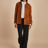 camicia in camoscio FLORYS 2HVH22-V02727 CHOCOLAT vanessa bruno 
