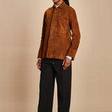 camicia in camoscio FLORYS 2HVH22-V02727 CHOCOLAT vanessa bruno 