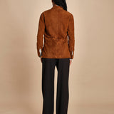 camicia in camoscio FLORYS 2HVH22-V02727 CHOCOLAT vanessa bruno 