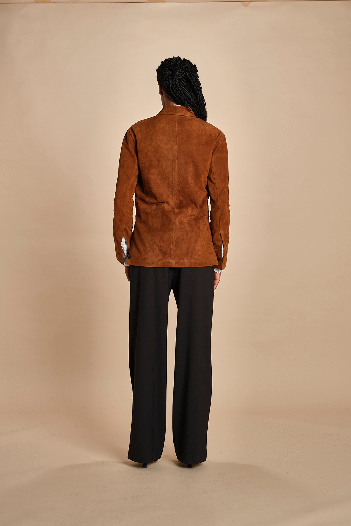camicia in camoscio FLORYS 2HVH22-V02727 CHOCOLAT vanessa bruno 