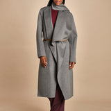 cappotto double con sciarpa VALERAN 3HVA36-V01001 GRIS CHINE vanessa bruno 