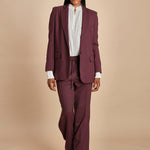 giacca un bottone tela lana TILIA 5EVA01-V02301 BORDEAUX vanessa bruno 