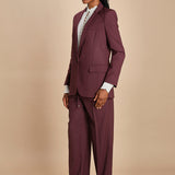 giacca un bottone tela lana TILIA 5EVA01-V02301 BORDEAUX vanessa bruno 