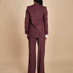 giacca un bottone tela lana TILIA 5EVA01-V02301 BORDEAUX vanessa bruno 