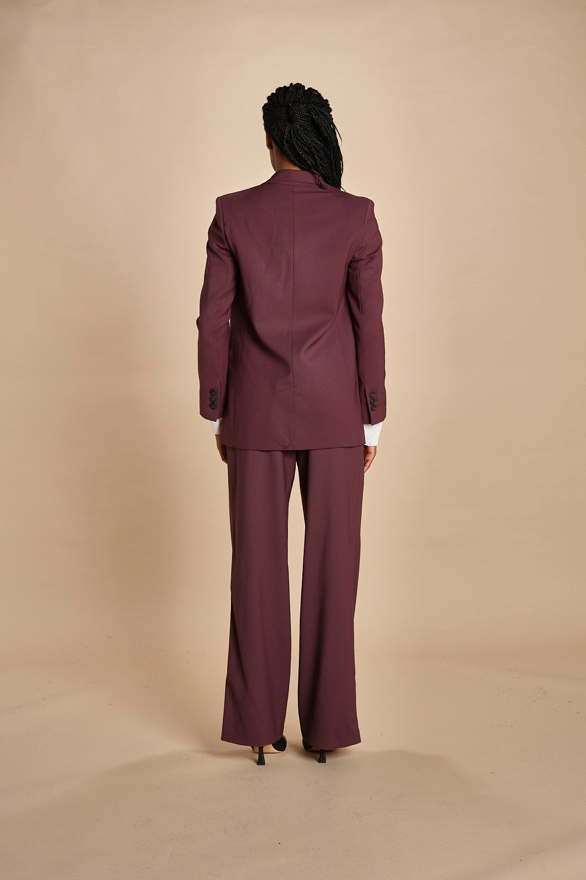 giacca un bottone tela lana TILIA 5EVA01-V02301 BORDEAUX vanessa bruno 