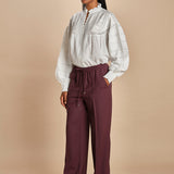 pantalone con coulisse in tela lana CLIFF 5EVA01-V04013 BORDEAUX vanessa bruno 