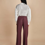 pantalone con coulisse in tela lana CLIFF 5EVA01-V04013 BORDEAUX vanessa bruno 