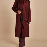 cappotto double con sciarpa VALERAN 5HA28-V01001 BORDEAUX vanessa bruno 