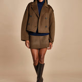 peacoat corto BERAM 1HVA25-V03738 MILITARE vanessa bruno 