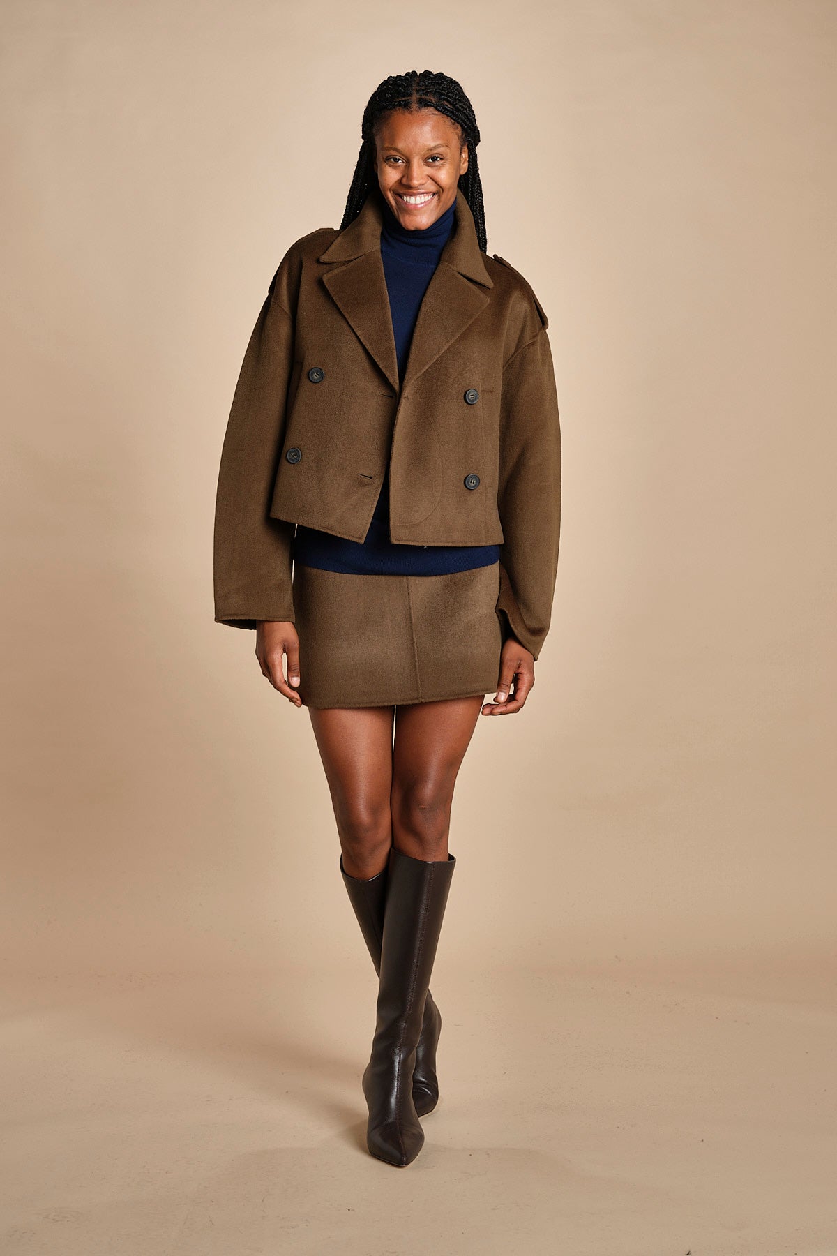 peacoat corto BERAM 1HVA25-V03738 MILITARE vanessa bruno 