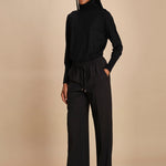 pantalone con coulisse tela lana CLIFF 5EVA01-V04013 NOIR vanessa bruno 