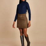 minigonna JUNA 1HVA25-V07112 MILITARE vanessa bruno 