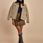 minigonna JUNA 1HVA25-V07112 MILITARE vanessa bruno 