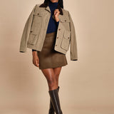 minigonna JUNA 1HVA25-V07112 MILITARE vanessa bruno 