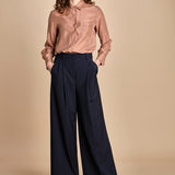 pantalone con pinces tela lana ADELFI 2525136072600 001 weekend maxmara 
