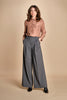 pantalone con pinces tela lana