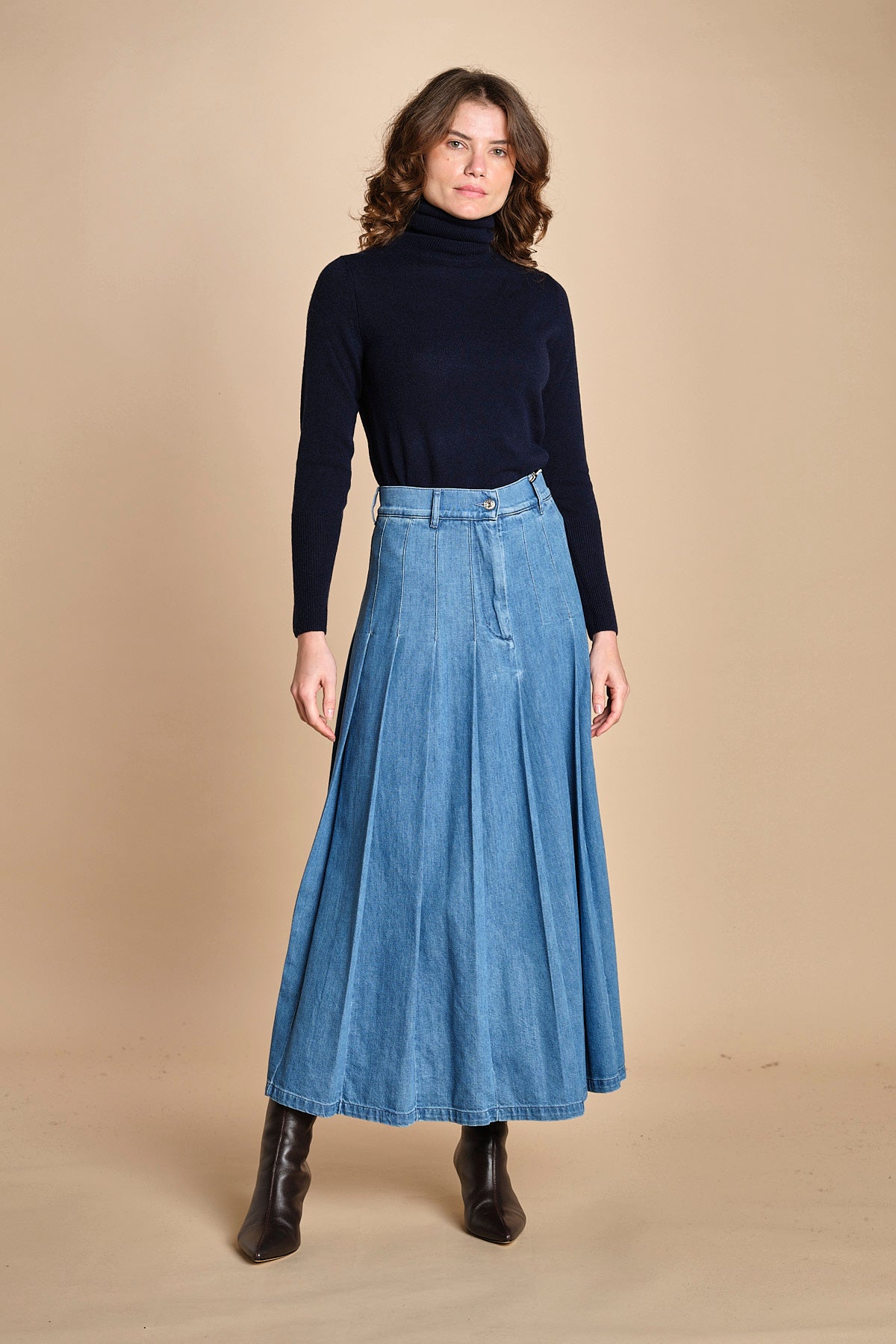 gonna lunga in denim OPUNZIA  2525106016600 002 weekend maxmara 