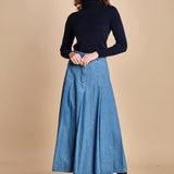 gonna lunga in denim OPUNZIA  2525106016600 002 weekend maxmara 