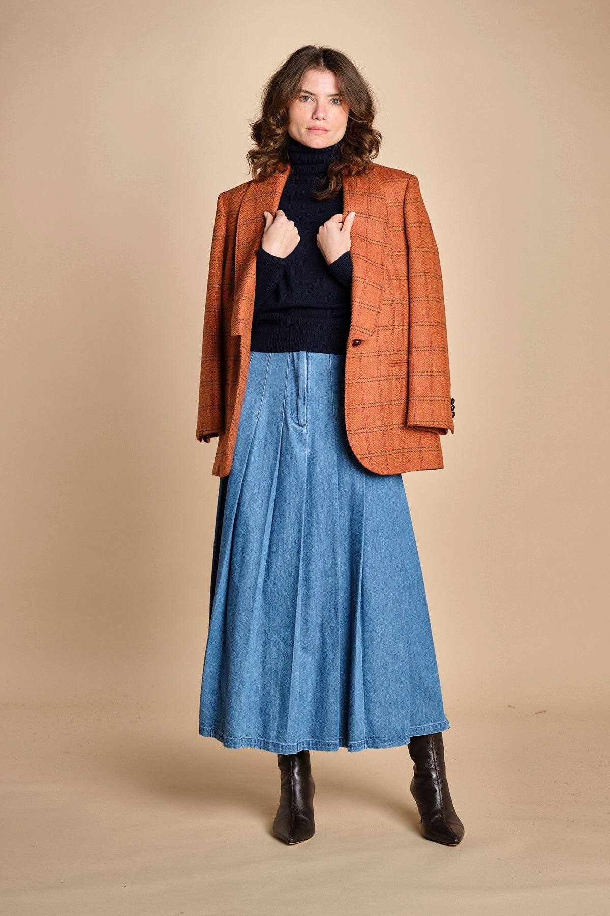 gonna lunga in denim OPUNZIA  2525106016600 002 weekend maxmara 
