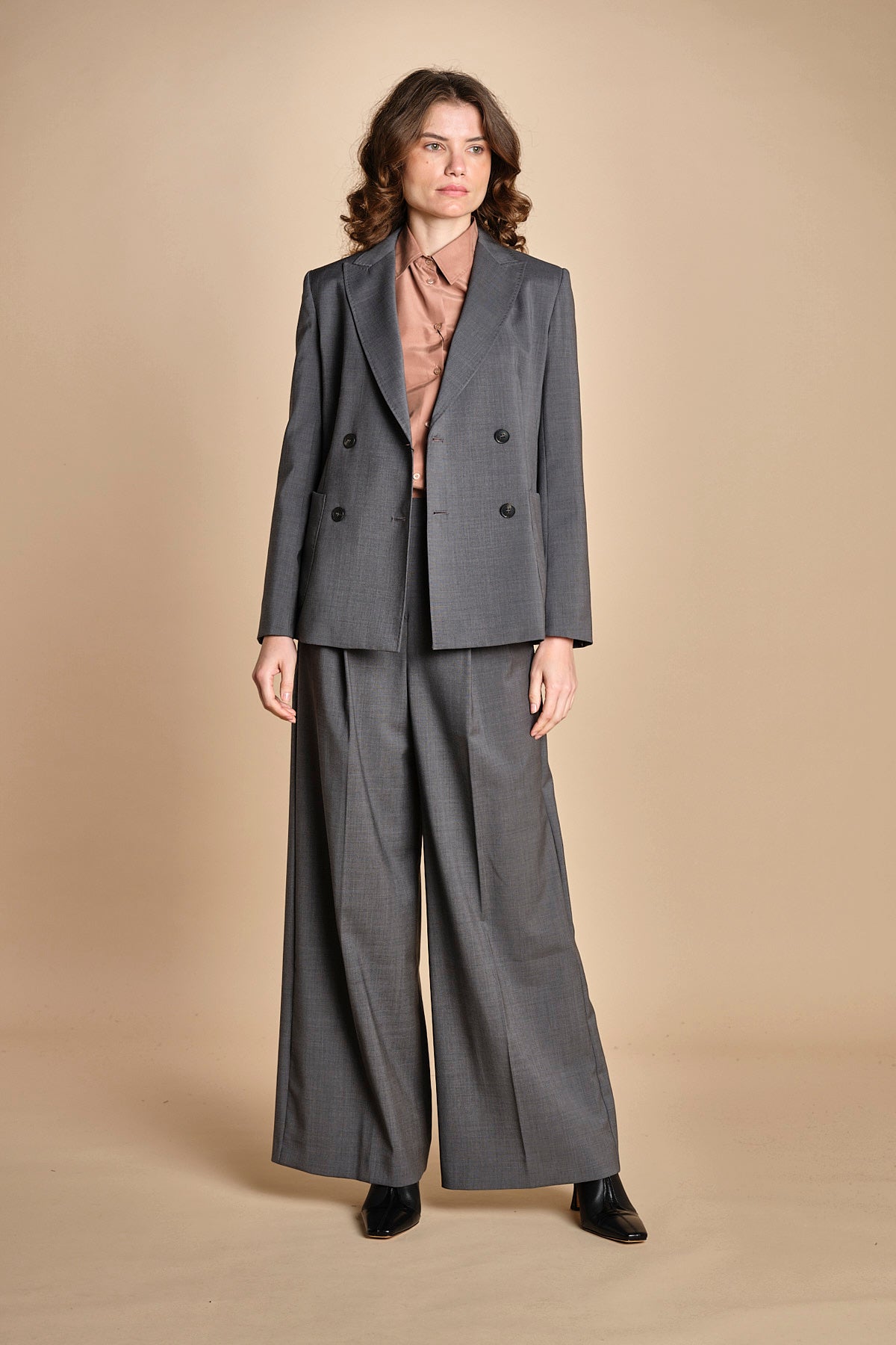doppiopetto tela lana ORNATI 2525046012600 GRIGIO weekend maxmara 