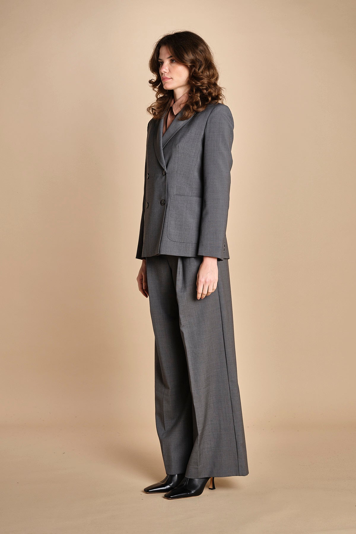 doppiopetto tela lana ORNATI 2525046012600 GRIGIO weekend maxmara 
