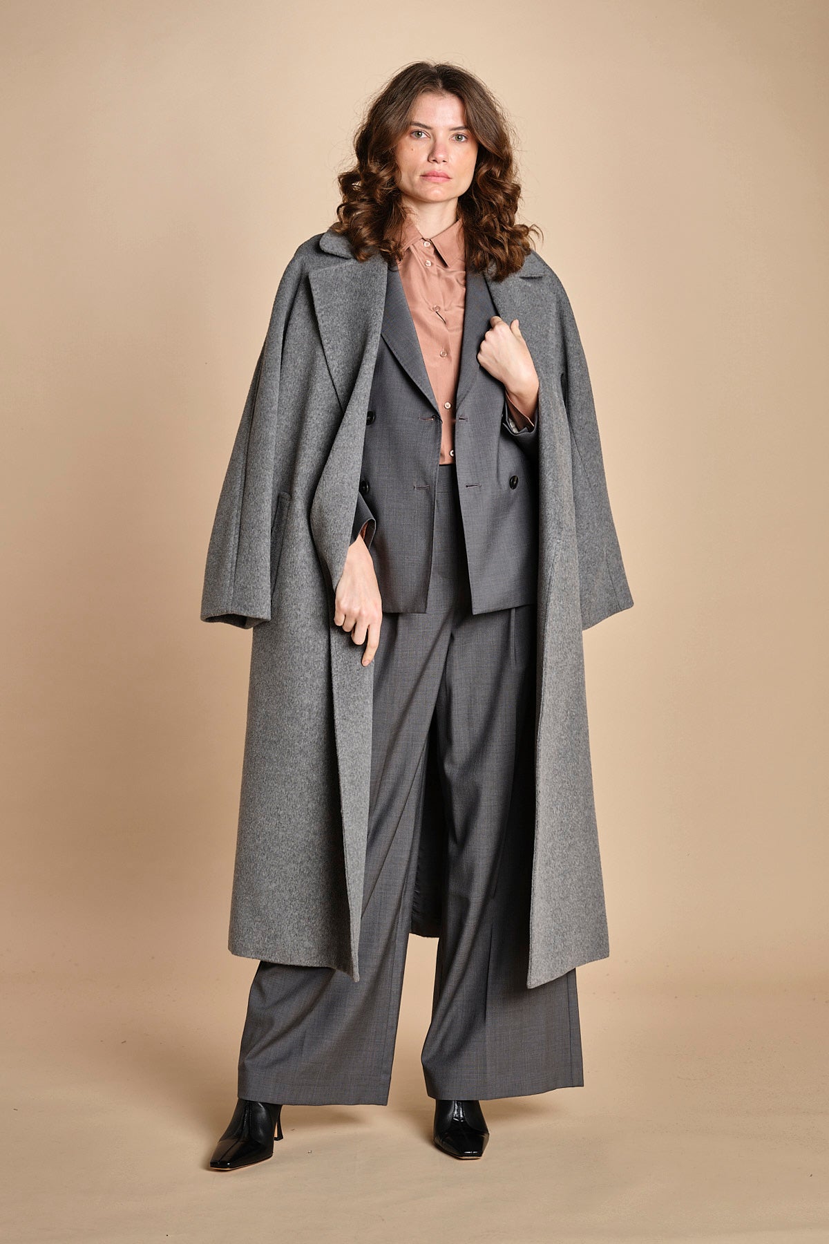 doppiopetto tela lana ORNATI 2525046012600 GRIGIO weekend maxmara 