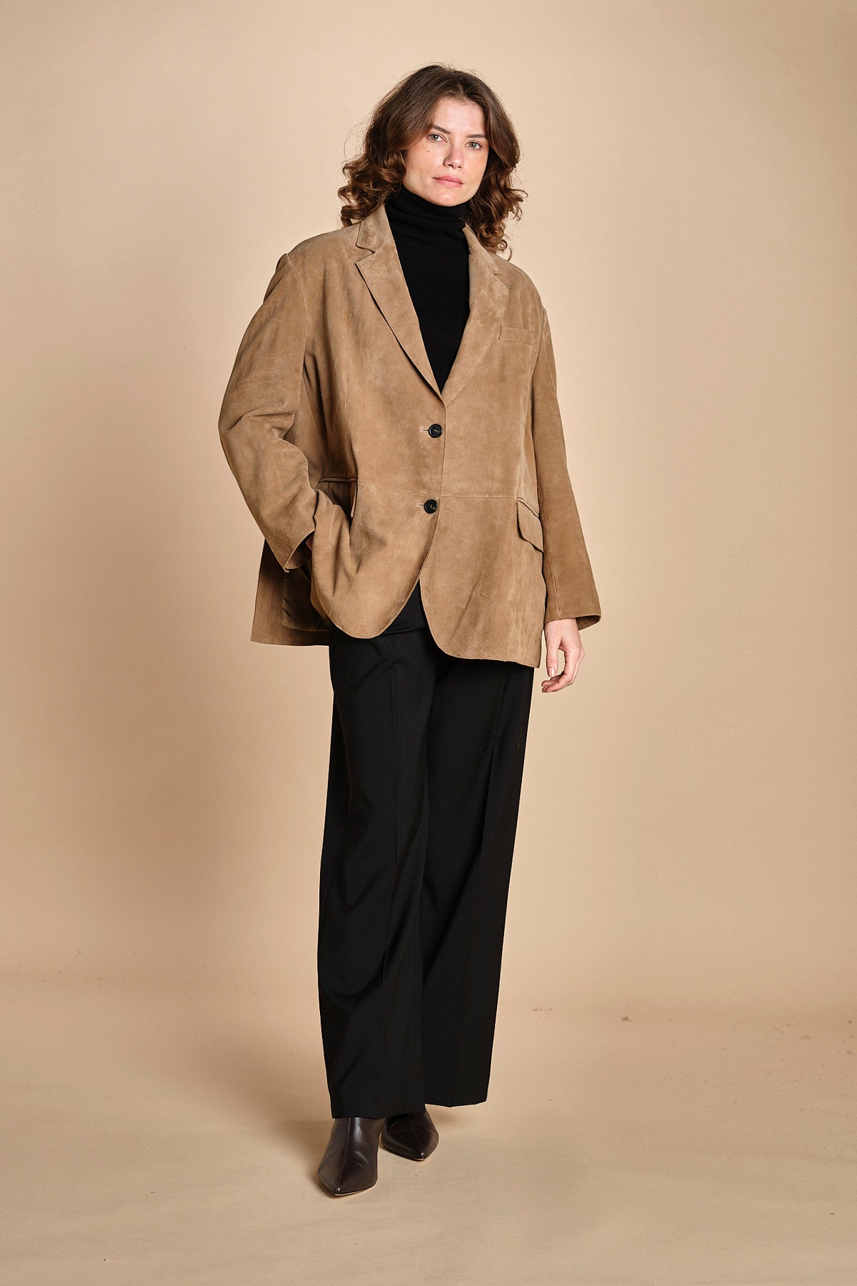 blazer over camoscio ROLANDA 2525446071600 001 weekend maxmara 