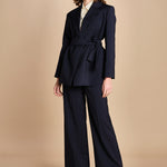 giacca in  fresco lana  con cintura TESO 2525046031600 001 weekend maxmara 