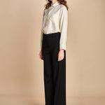 pantalone palazzo fresco lana VISIVO 2525136031600 GRIGIO weekend maxmara 