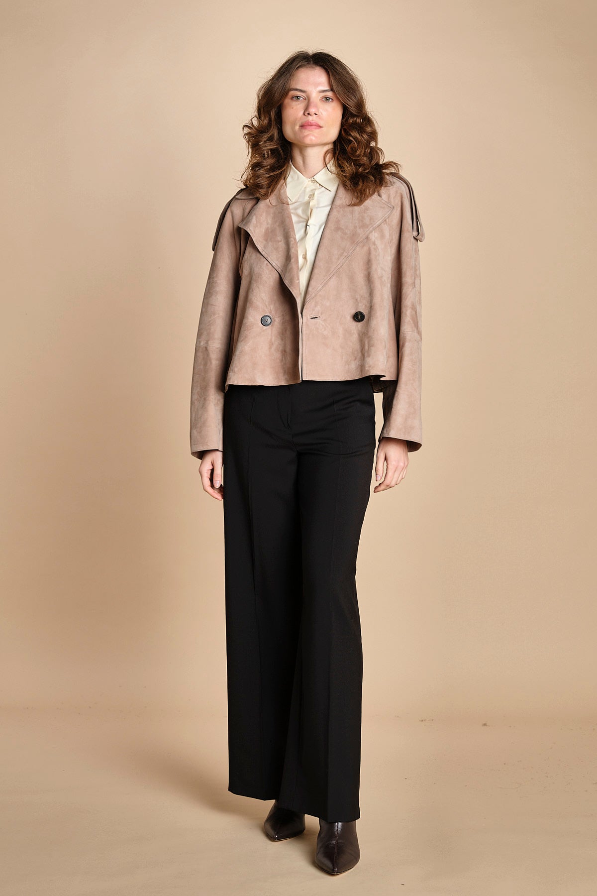 pantalone palazzo fresco lana VISIVO 2525136031600 GRIGIO weekend maxmara 