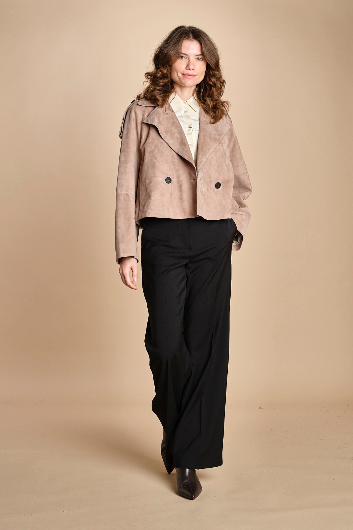 pantalone palazzo fresco lana VISIVO 2525136031600 GRIGIO weekend maxmara 