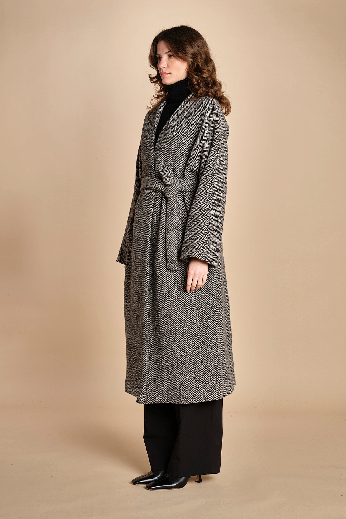 cappotto spinato con sciarpa ZENICA  2525016042600 002 weekend maxmara 