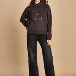 felpa con cappuccio. JWSS01607 CARBONE 021 zadig & voltaire 