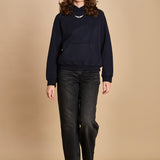 felpa con cappuccio e strass. JWSS01667 ENCRE 404 zadig & voltaire 