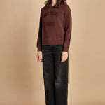 felpa girocollo. JWSS01674 BURGUNDY 540 zadig & voltaire 