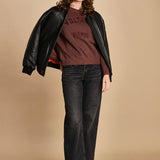 felpa girocollo. JWSS01674 BURGUNDY 540 zadig & voltaire 