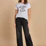 tshirt con scritta. JWTS02769 WHITE 107 zadig & voltaire 