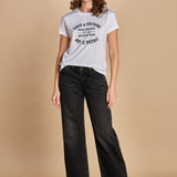 tshirt con scritta. JWTS02769 WHITE 107 zadig & voltaire 
